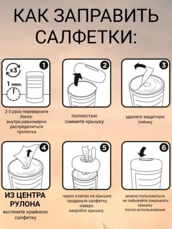 Салфетки Доктор ТРОР пенообразующие очищающие 18х20, 120 шт. купить в Люберцах